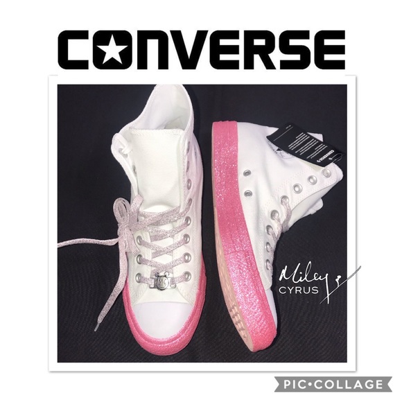 Converse Shoes - Converse x Miley Cyrus Hi-Top Sneakers Sz 9.5